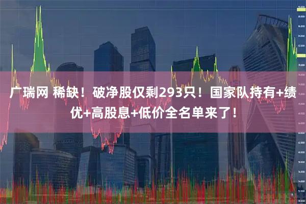 广瑞网 稀缺！破净股仅剩293只！国家队持有+绩优+高股息+低价全名单来了！